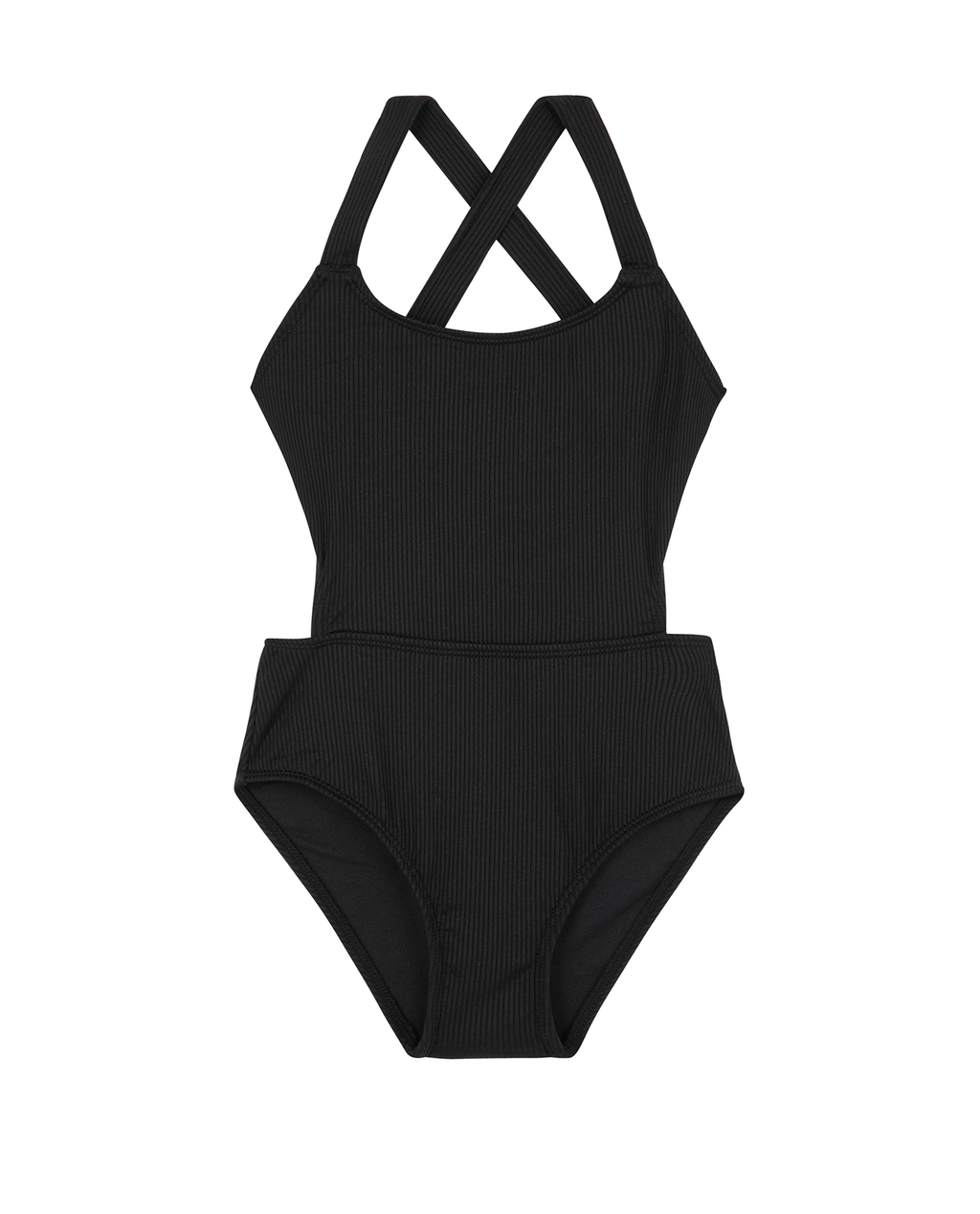 Summer Rib Textured Cut Out Cross Strap One Piece Gottex Kids