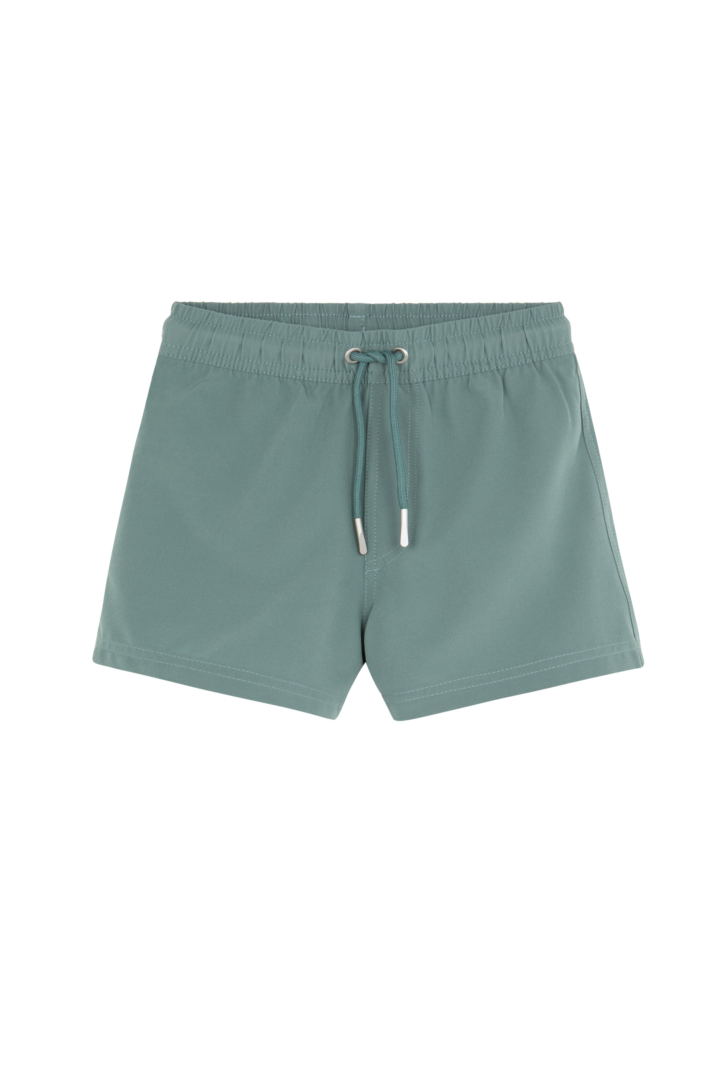 Boys 2 Match Drawstring Swim Shorts-Grey