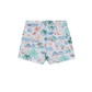 Back View Of Boys 2 Match Drawstring Swim Shorts | white-multi