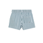 Back View Of Boys 2 Match Drawstring Swim Shorts | white-green
