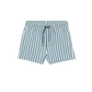 Front View Of Boys 2 Match Drawstring Swim Shorts | white-green
