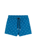 Boys 2 Match Drawstring Swim Shorts-Navy/l.blu
