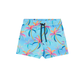 Front View Of Boys 2 Match Drawstring Swim Shorts | navy-red
