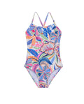 Tropic Fun Criss Cross Back One Piece-Multi