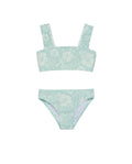California Dreams Textured Swim Set-Green