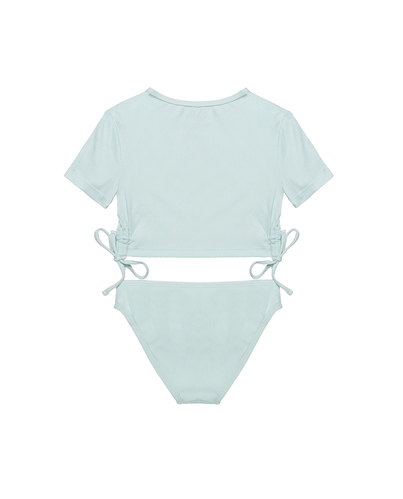 Freya Rib Long Sleeve Rash Guard Set-Lt green