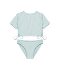 Freya Rib Long Sleeve Rash Guard Set-Lt green