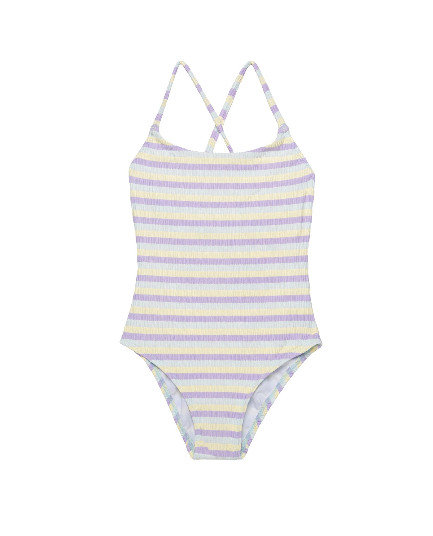 Lollipop Textured Criss Cross Back Adjustable One Piece-Multi