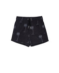 Beach Scout Drawstring Swim Shorts-Blk/wh
