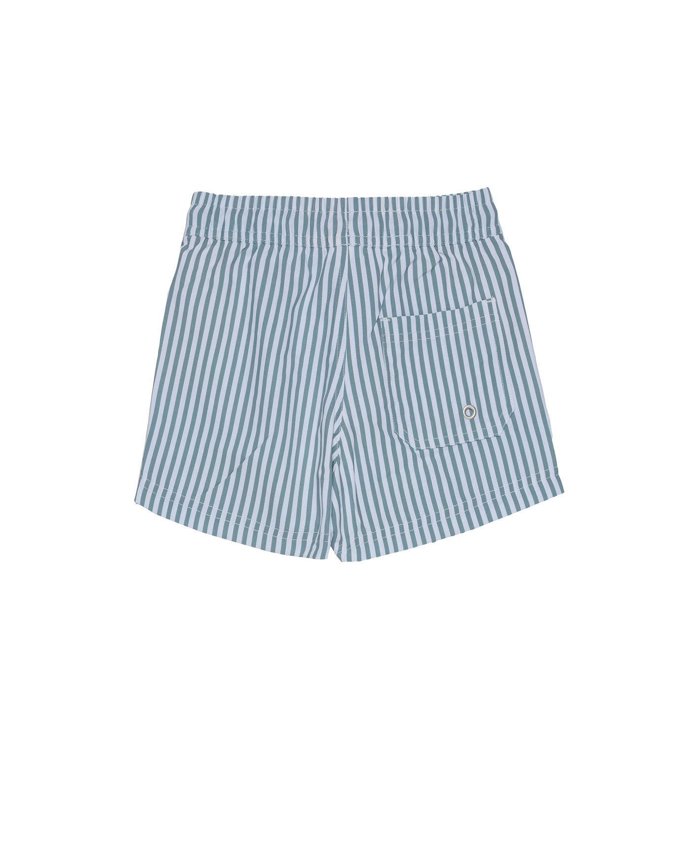 Beach Scout Drawstring Swim Shorts-Wh/grn