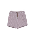 Beach Scout Drawstring Swim Shorts-Brwn/wht