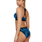 Back View Of Ocean’s Eleven Scoop Neck Bikini Top | black-blue