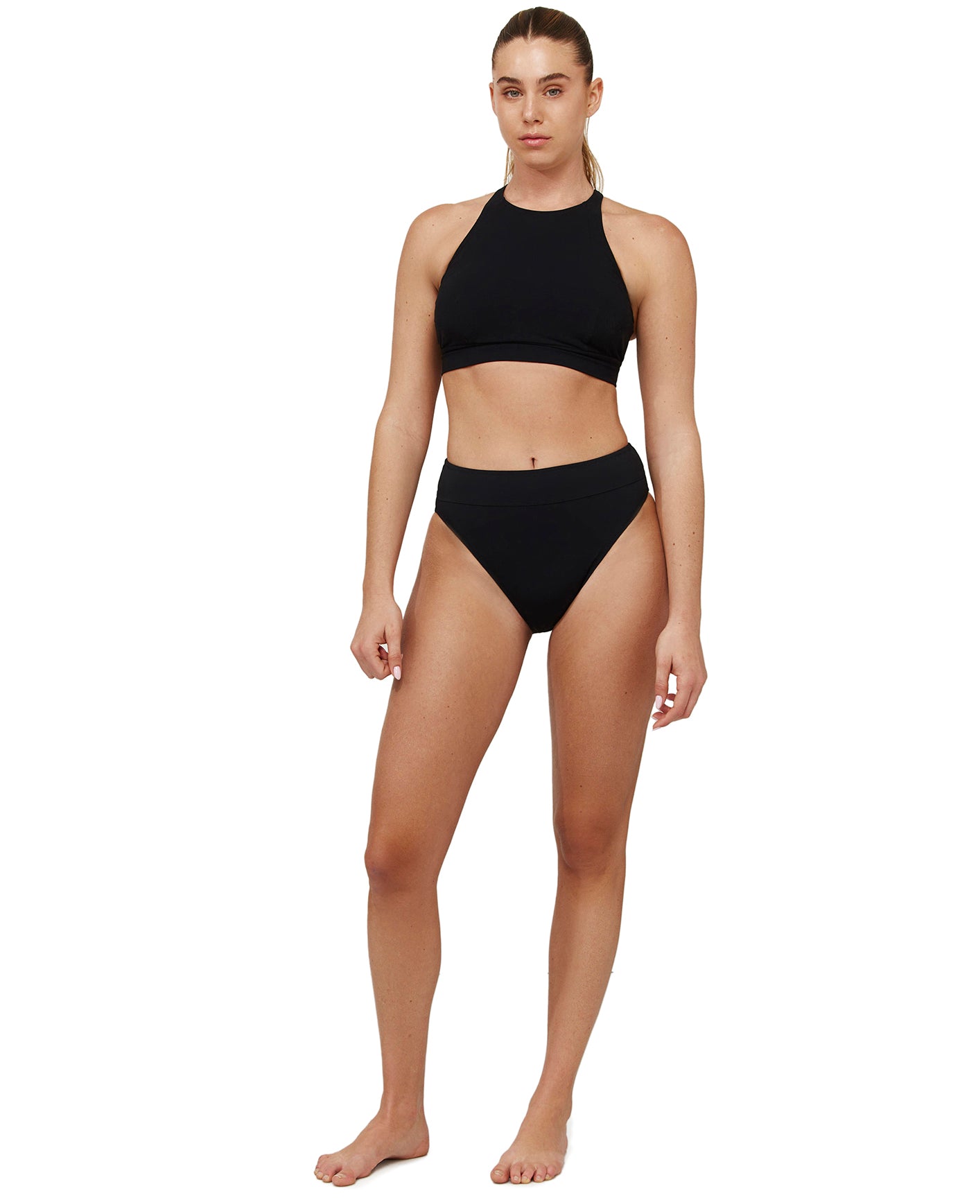  Bondi Beach High Neck Bikini Top | bondi-black