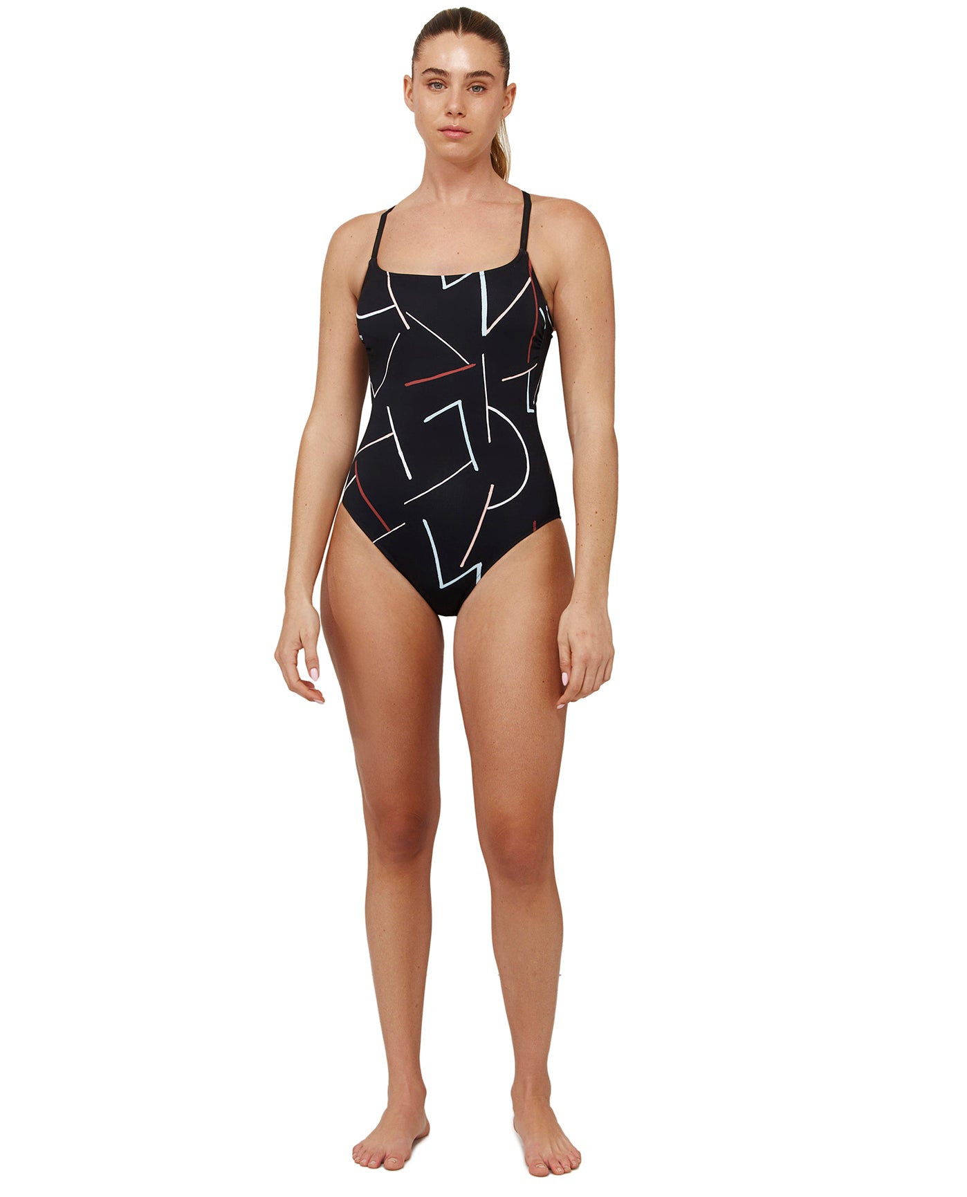 Kai Square Neck One Piece | kai-multi
