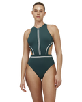Duke High Neck Cut Out One Piece