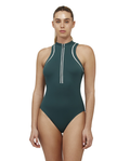 Duke High Neck Front Zip One Piece