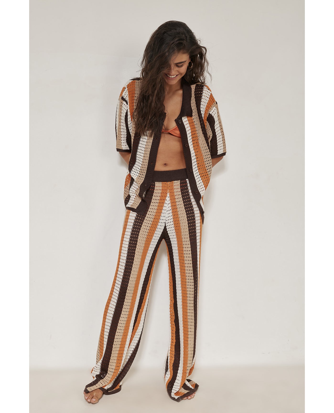 Naomi Crochet Beach Pants Cover-Up-Multi